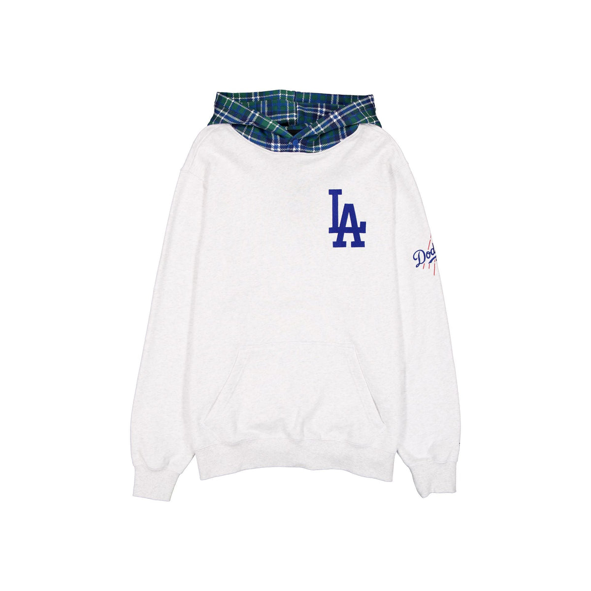 Los Angeles Dodgers Old School Gray Snap Hoodie