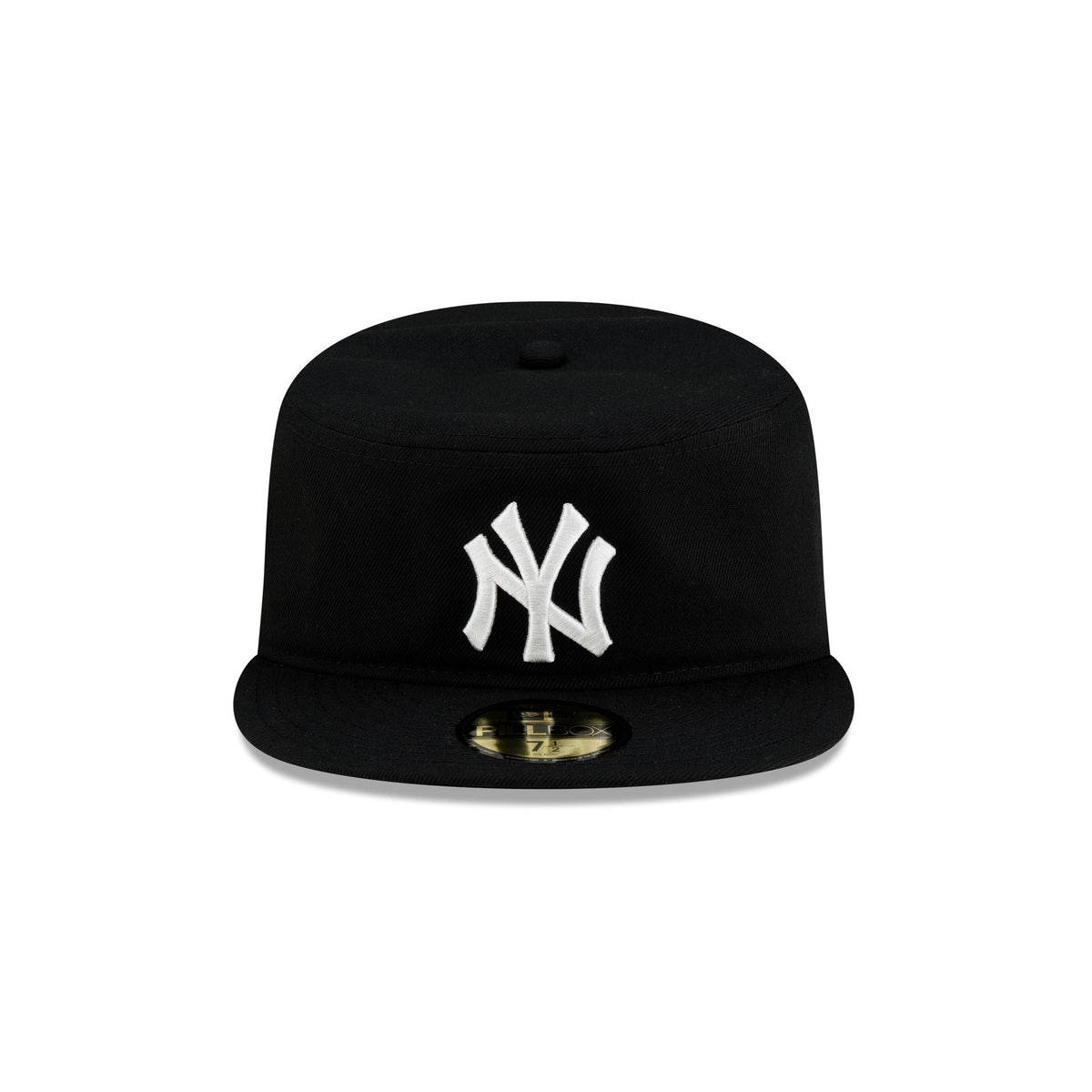 New York Yankees Black Corduroy Pillbox Hat