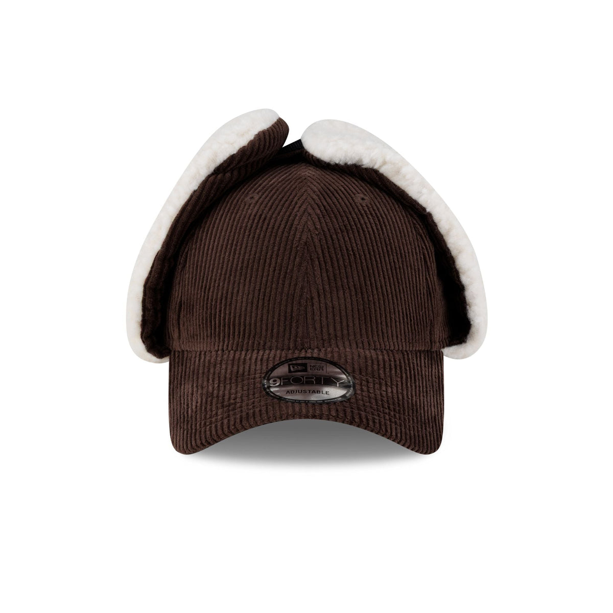 New Era Cap Brown Corduroy Dog Ear 9FORTY Adjustable Hat