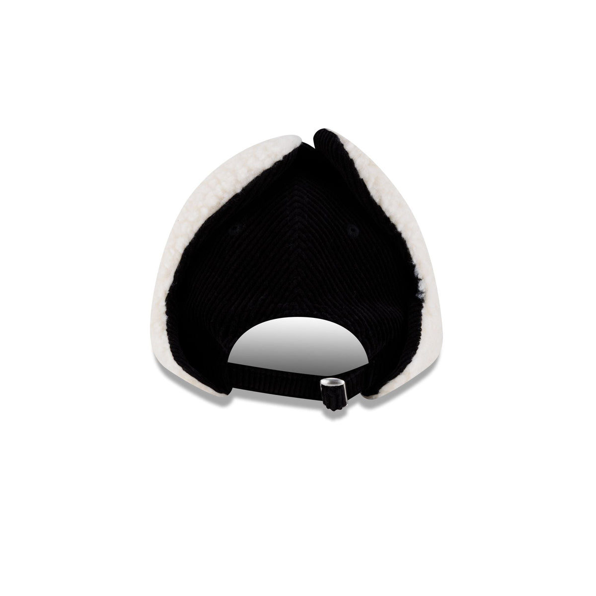 New Era Cap Black Corduroy Dog Ear 9FORTY Adjustable Hat