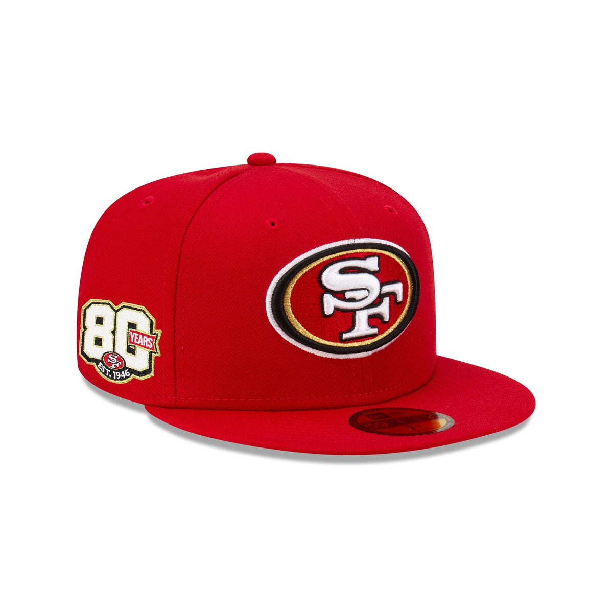 San Francisco 49ers 80th Anniversary Sidepatch 59FIFTY Fitted