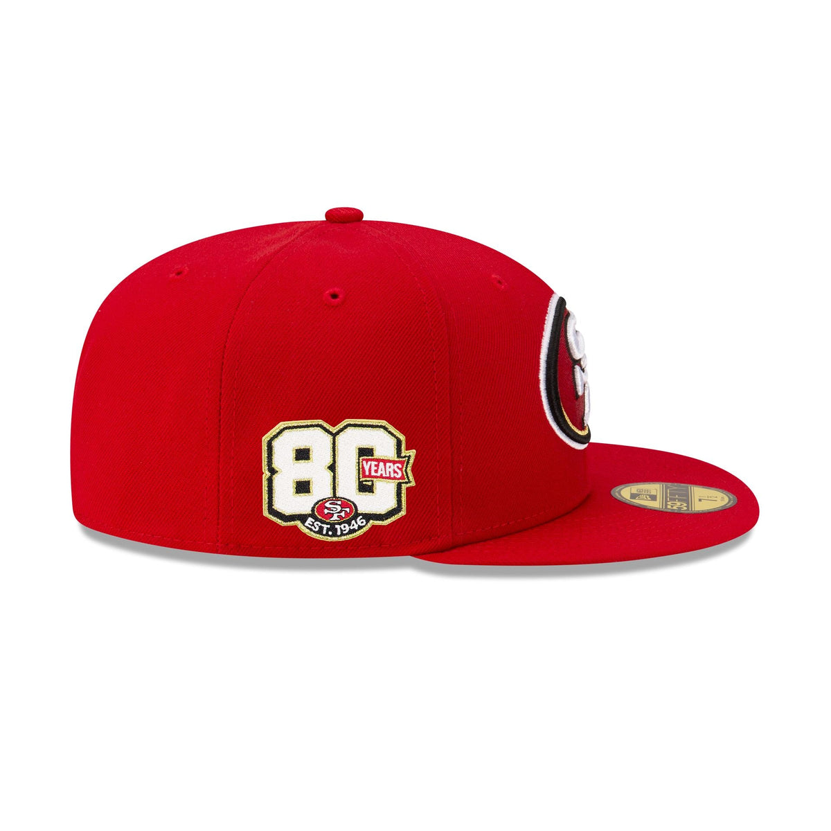San Francisco 49ers 80th Anniversary Sidepatch 59FIFTY Fitted