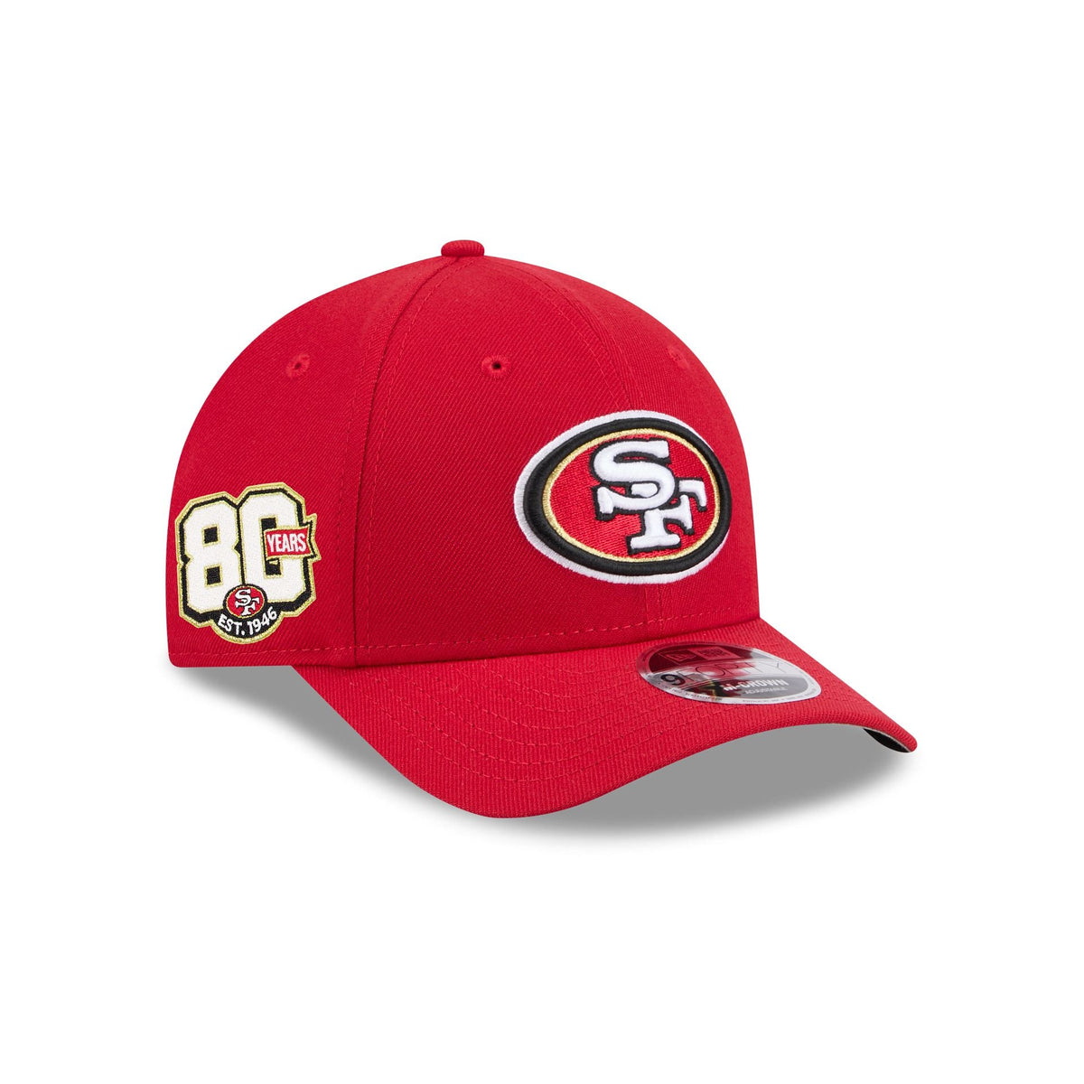 San Francisco 49ers 80th Anniversary Sidepatch 9FORTY M-Crown Snapback Hat