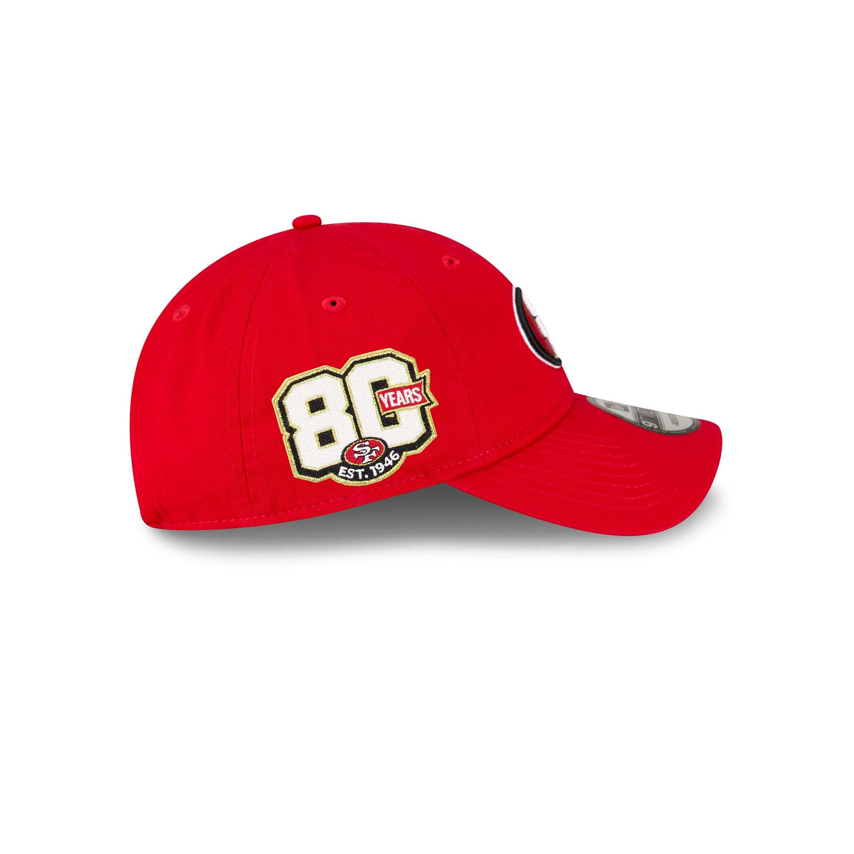 San Francisco 49ers 80th Anniversary Sidepatch 9TWENTY Adjustable Hat