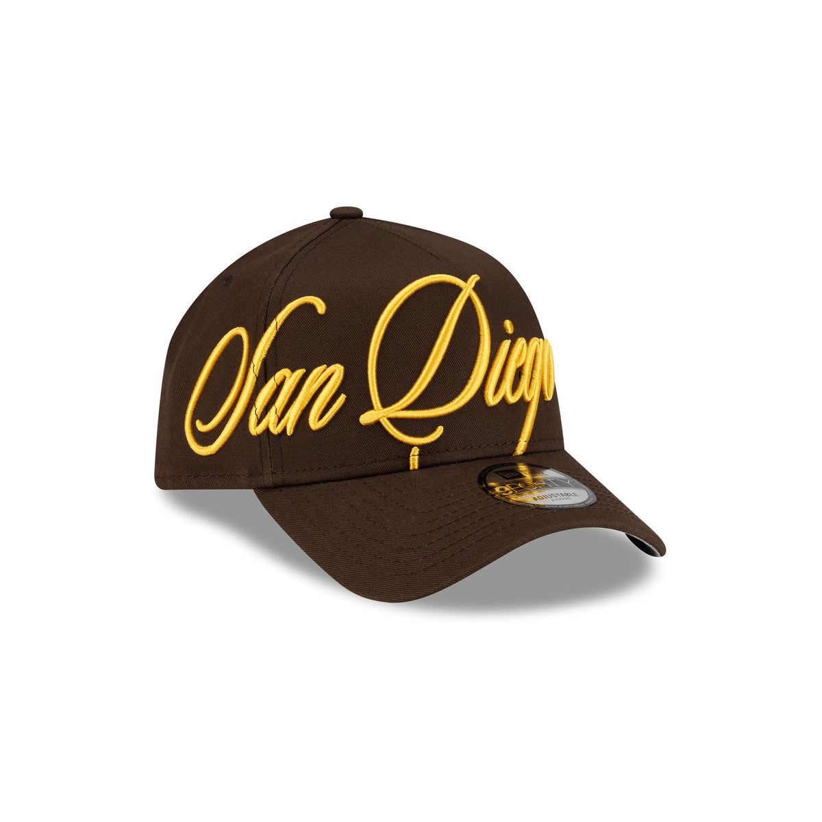 San Diego Padres Calligraphic 9FORTY A-Frame Snapback Hat