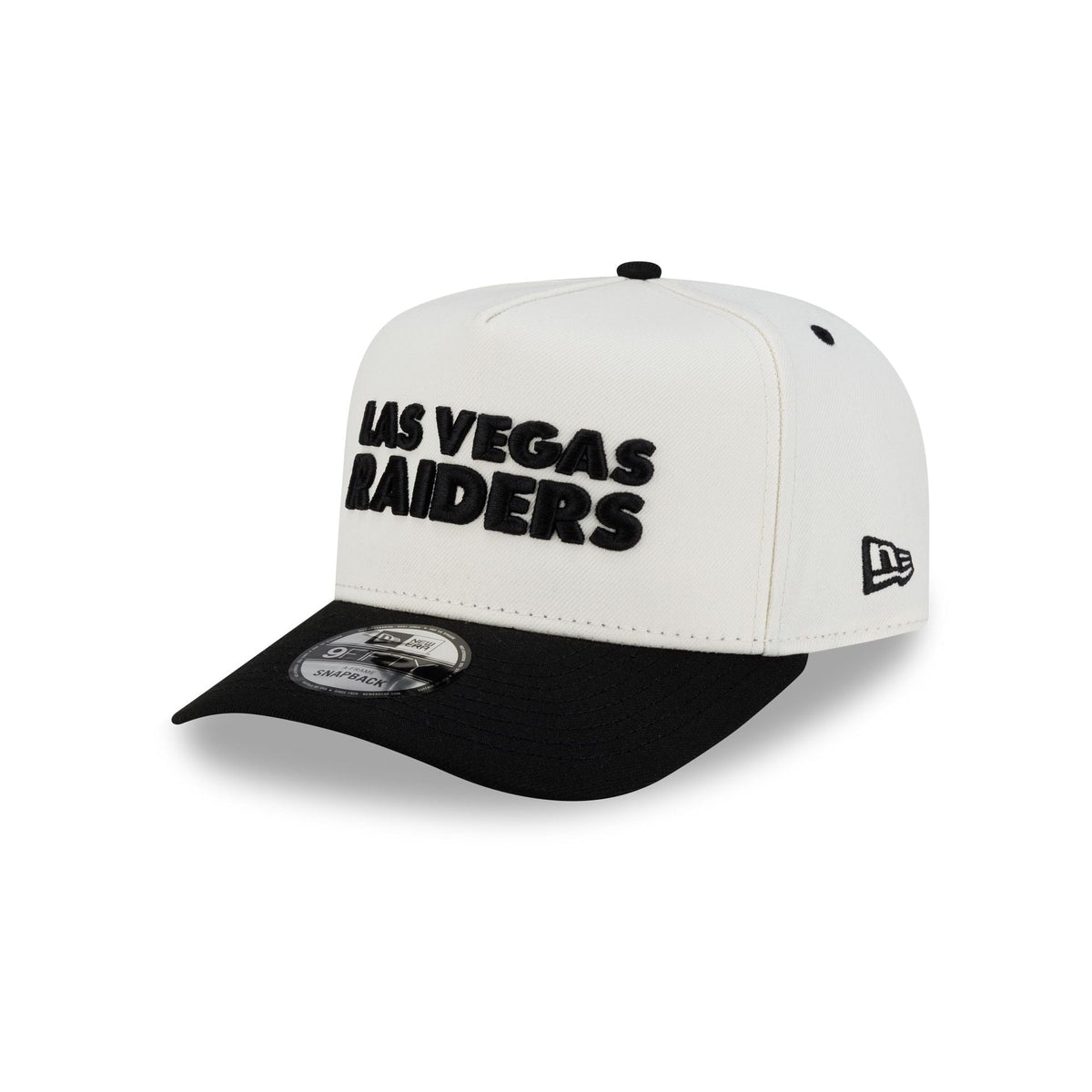 Las Vegas Raiders Two Tone Team Wordmark 9FIFTY A-Frame Snapback Hat