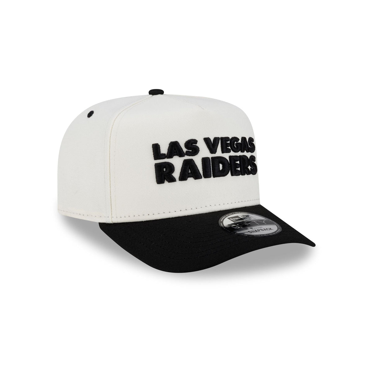 Las Vegas Raiders Two Tone Team Wordmark 9FIFTY A-Frame Snapback Hat
