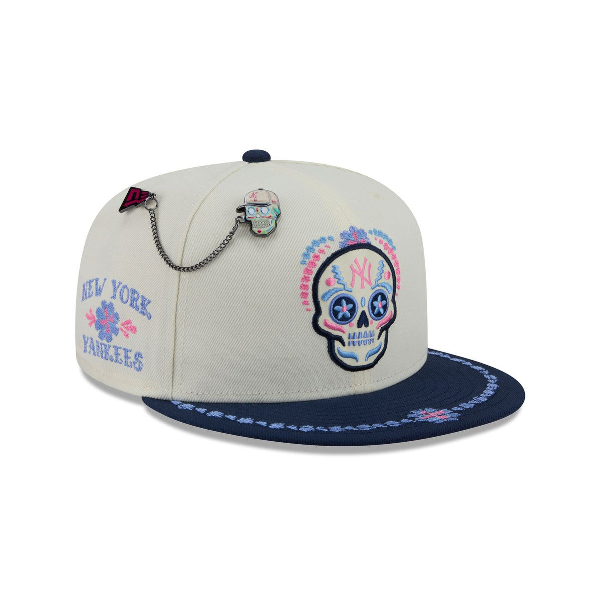 New York Yankees Day of the Dead Chrome White 59FIFTY Fitted Hat