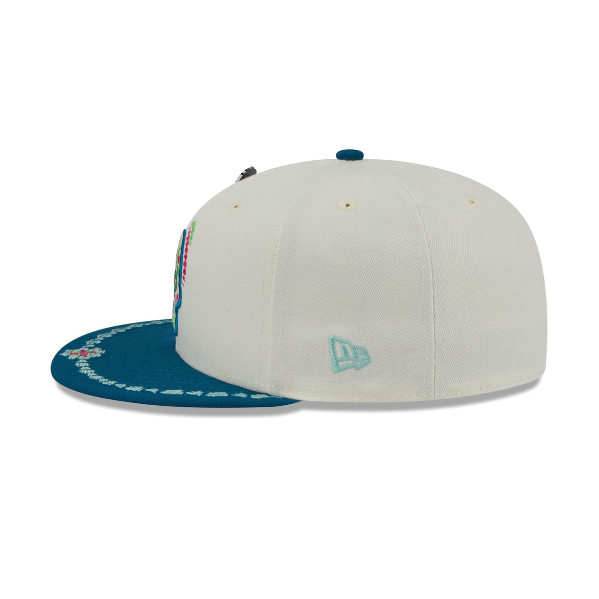 Los Angeles Dodgers Day of the Dead Chrome White 59FIFTY Fitted Hat