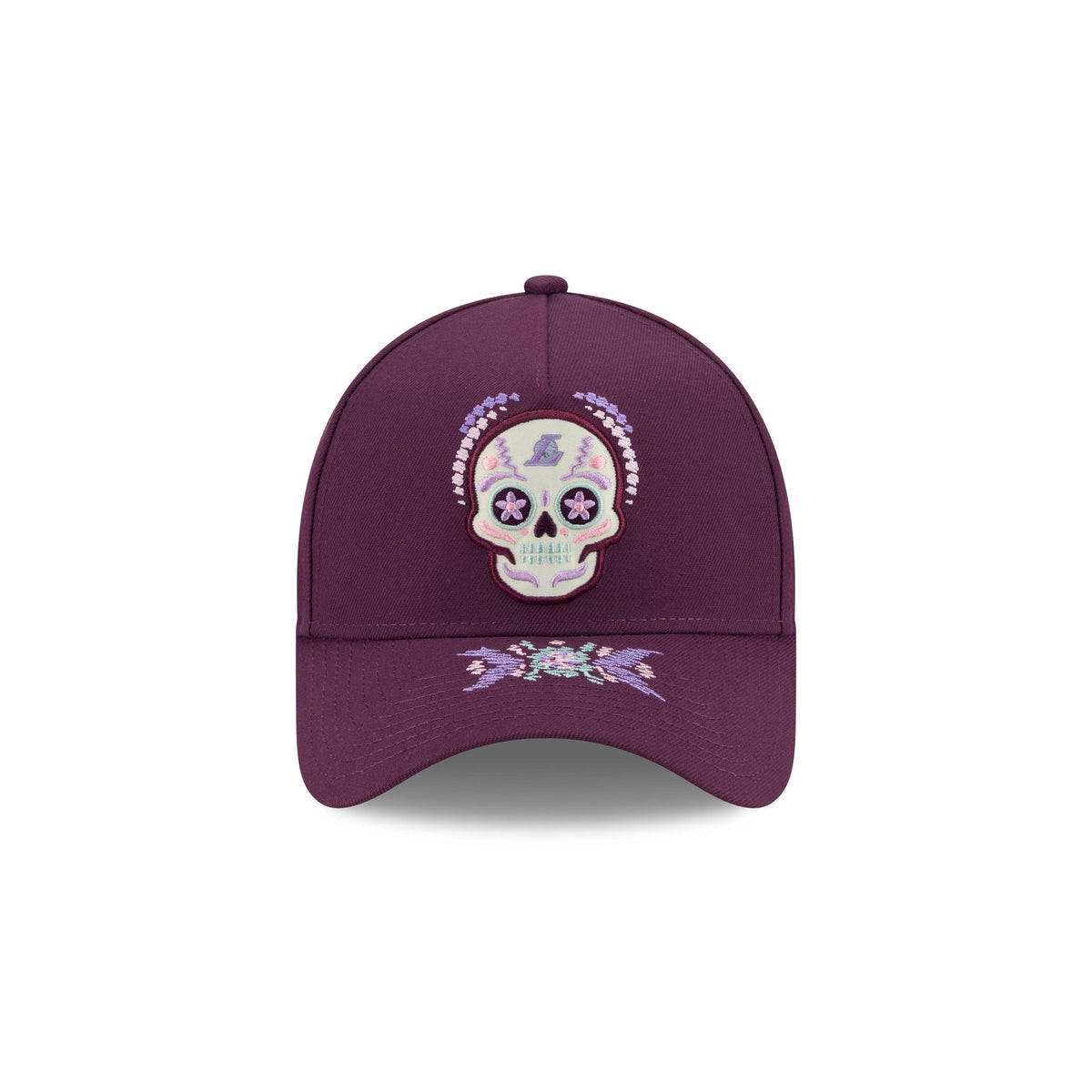 Los Angeles Lakers Day of the Dead 9FORTY A-Frame Snapback Hat