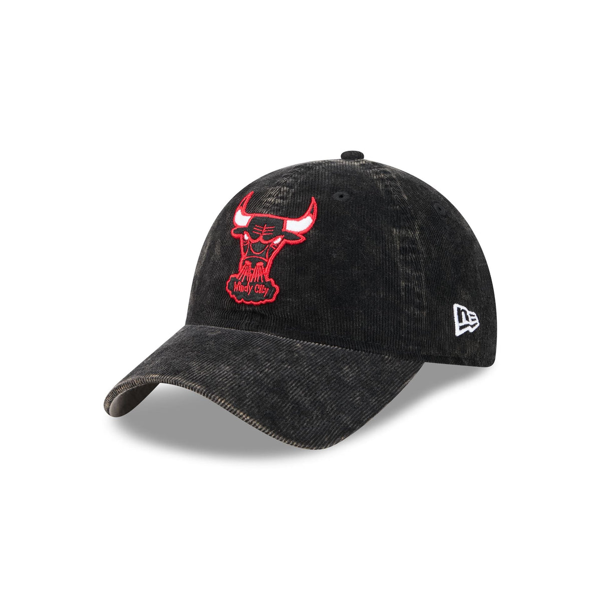 Chicago Bulls Washed Cord 9TWENTY Adjustable Hat