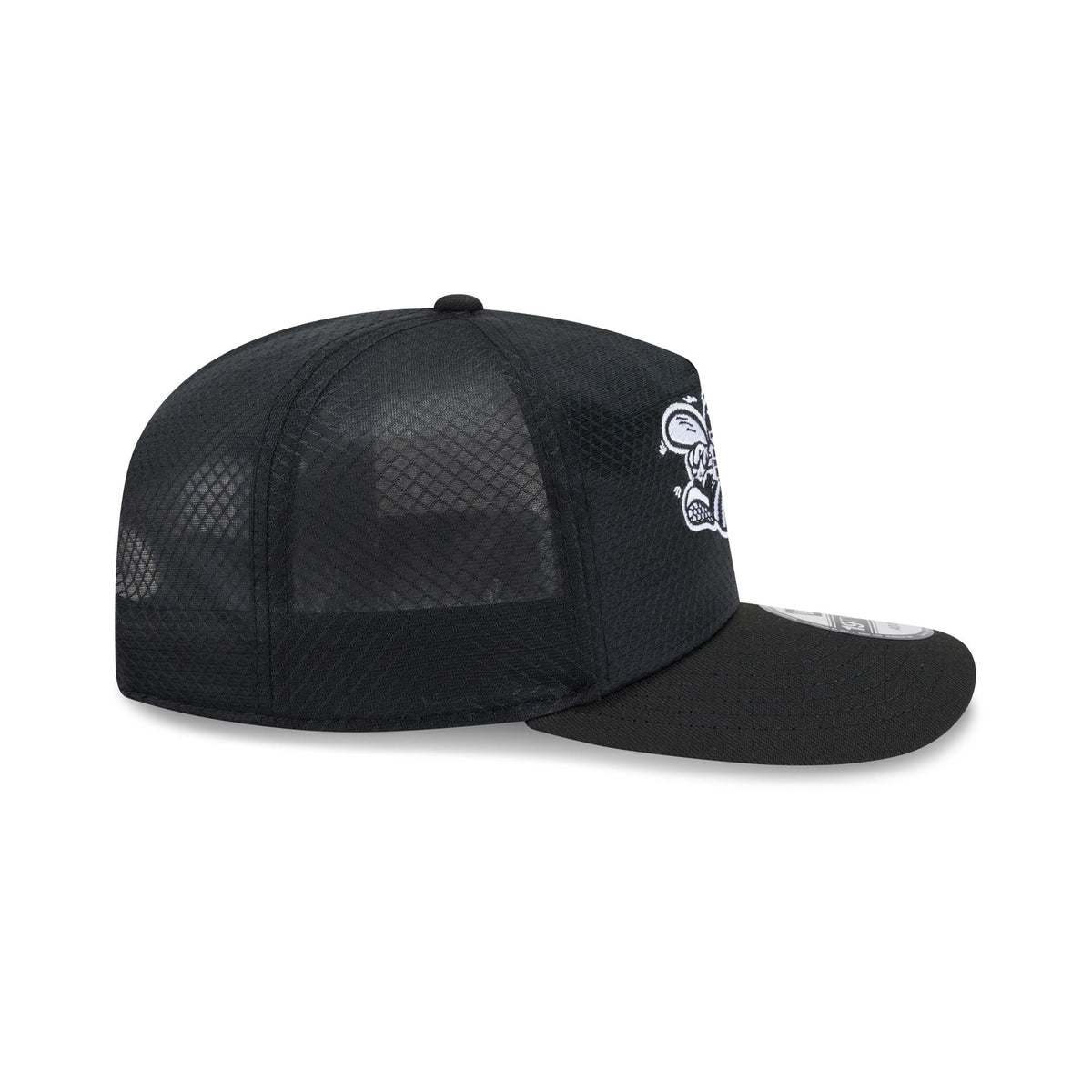 Charlotte Hornets Black & White Mesh 19TWENTY Trucker Hat