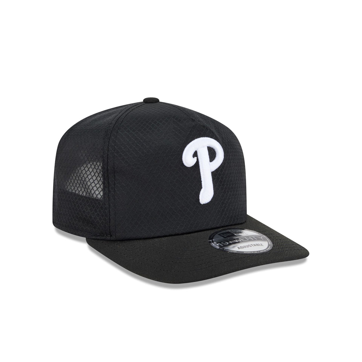 Philadelphia Phillies Black & White Mesh 19TWENTY Trucker Hat
