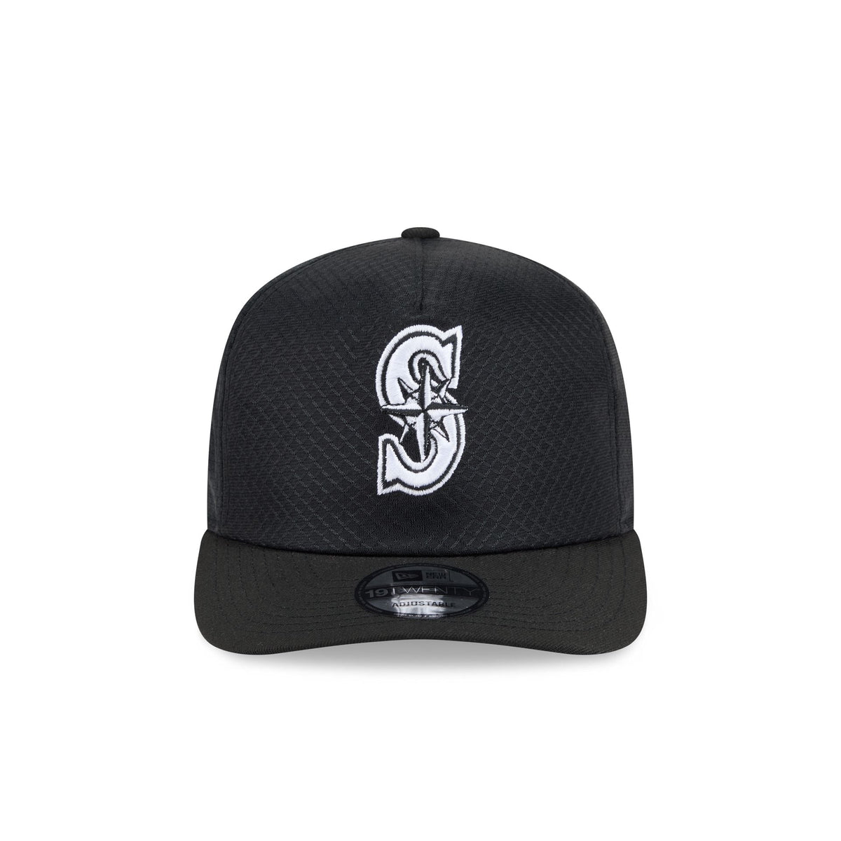 Seattle Mariners Black & White Mesh 19TWENTY Trucker Hat