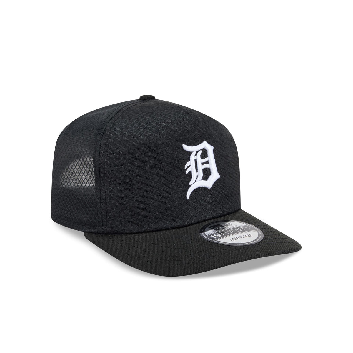 Detroit Tigers Black & White Mesh 19TWENTY Trucker Hat