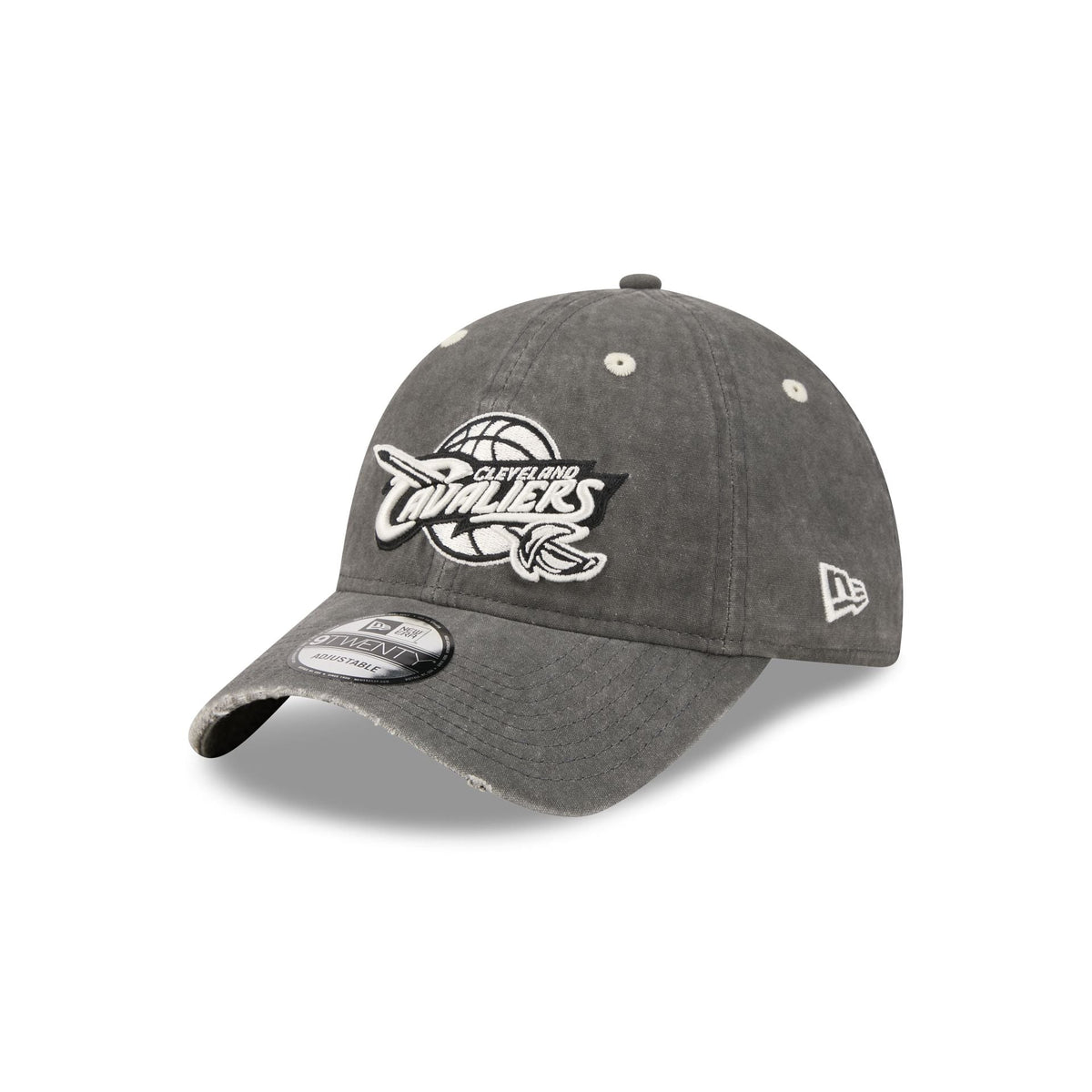 Cleveland Cavaliers Washed Black Cotton 9TWENTY Adjustable Hat