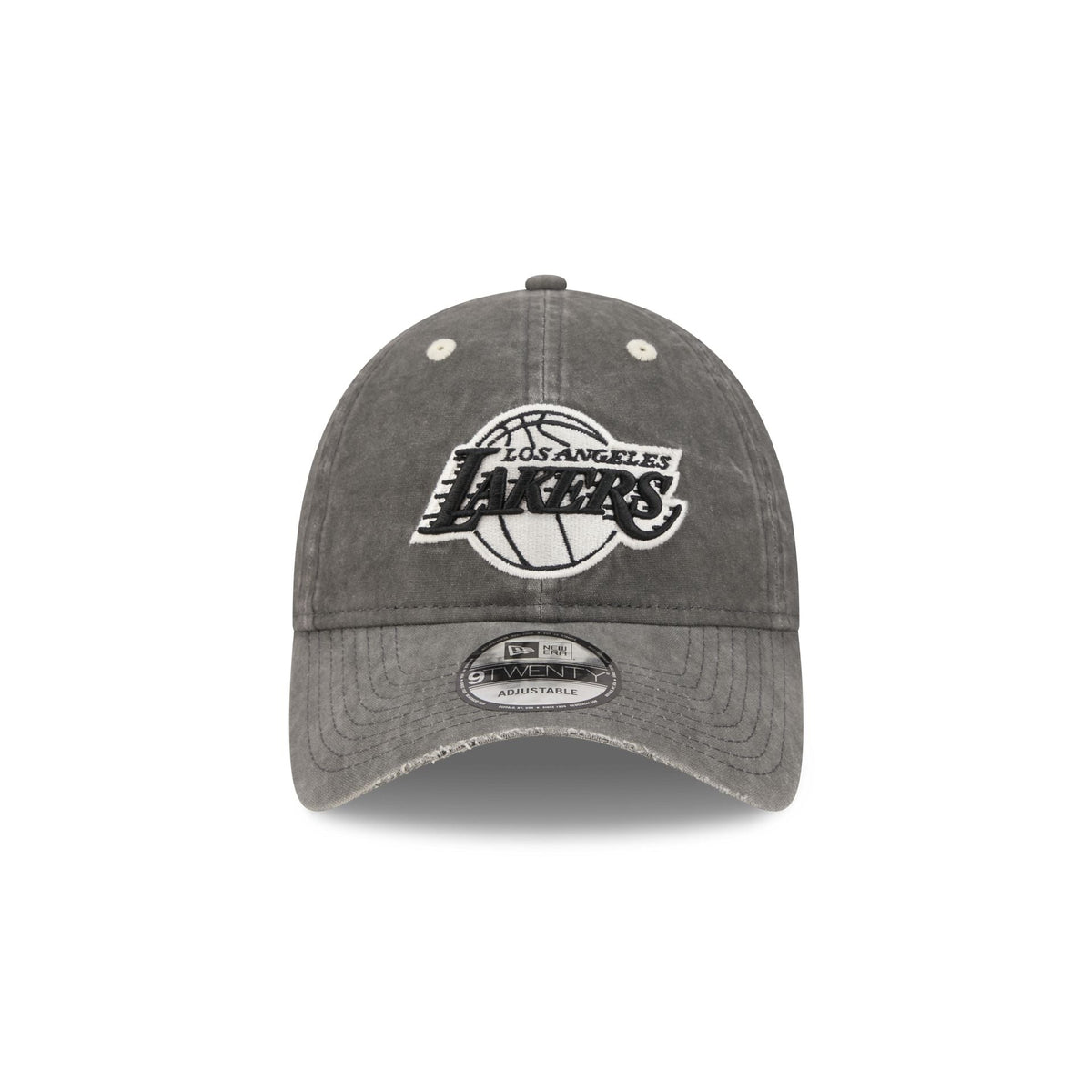Los Angeles Lakers Washed Black Cotton 9TWENTY Adjustable Hat