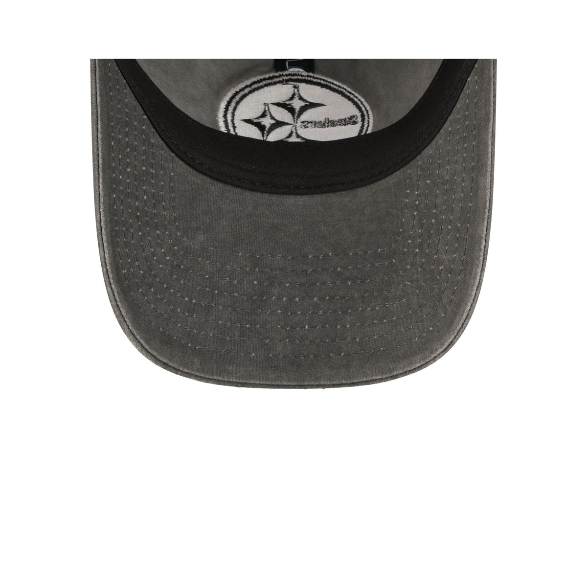 Pittsburgh Steelers Washed Black Cotton 9TWENTY Adjustable Hat