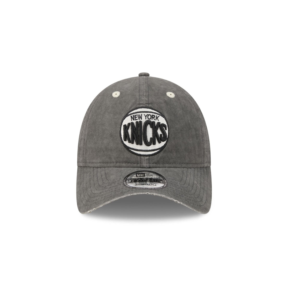 New York Knicks Washed Black Cotton 9TWENTY Adjustable Hat