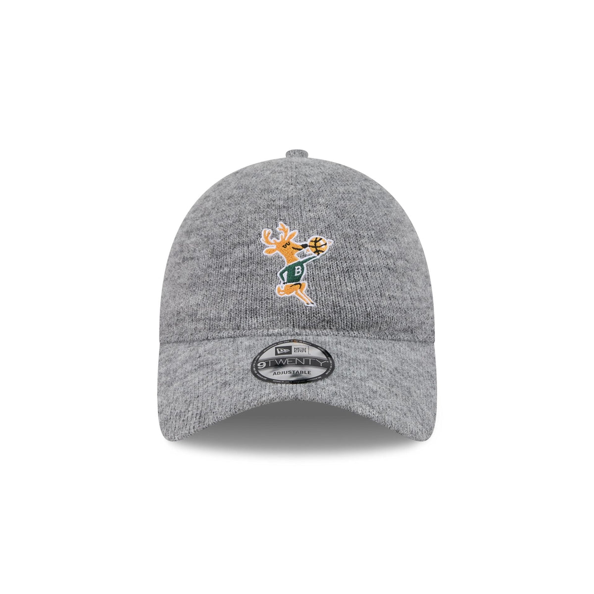 Milwaukee Bucks Gray Wool 9TWENTY Adjustable Hat