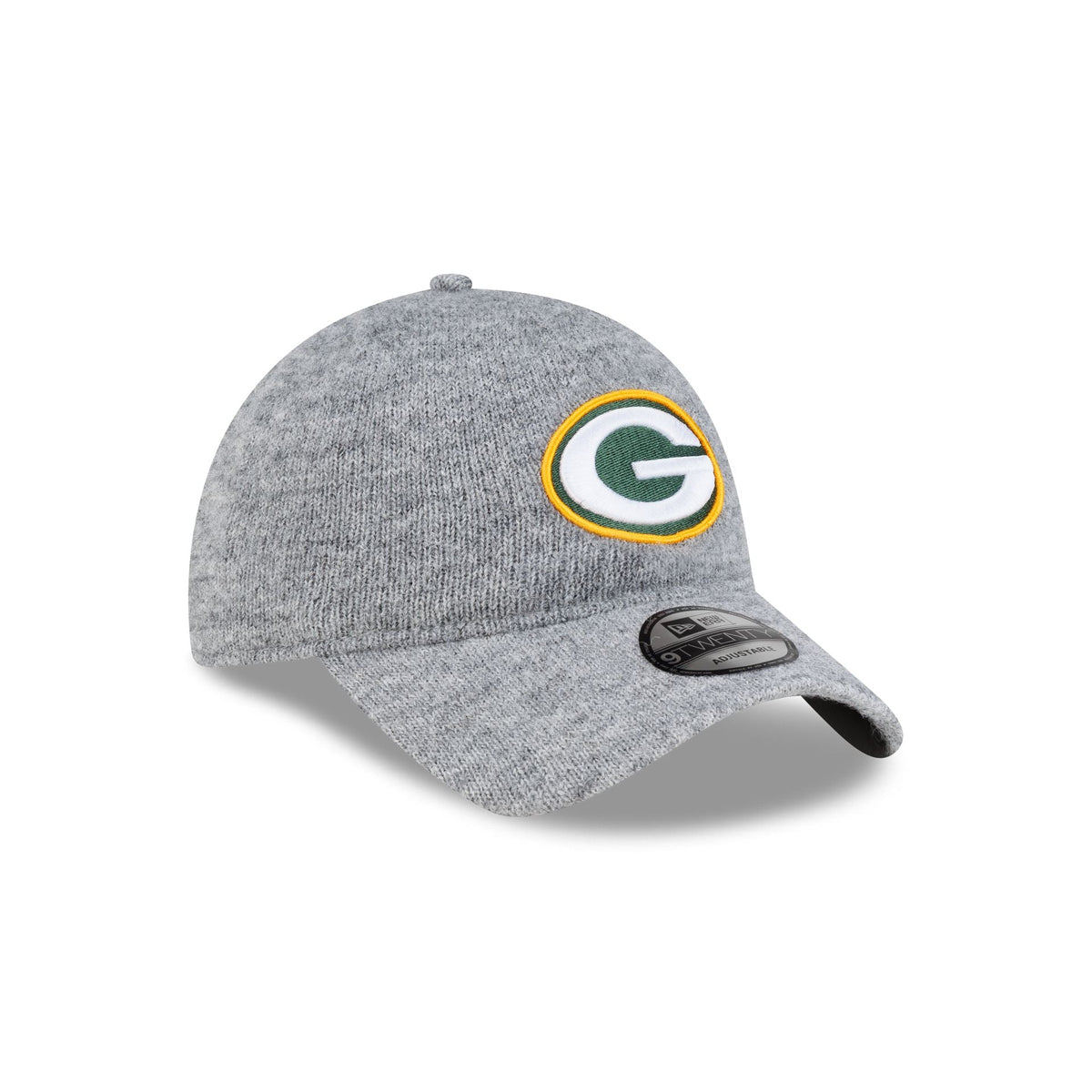 Green Bay Packers Gray Wool 9TWENTY Adjustable Hat