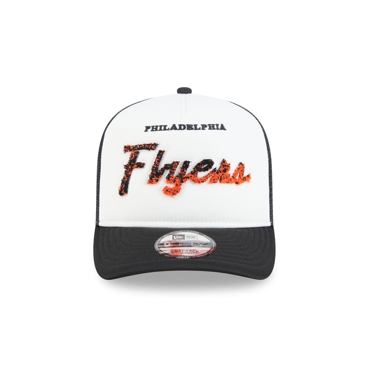 Philadelphia Flyers Fade Script 9FIFTY A-Frame Trucker Hat