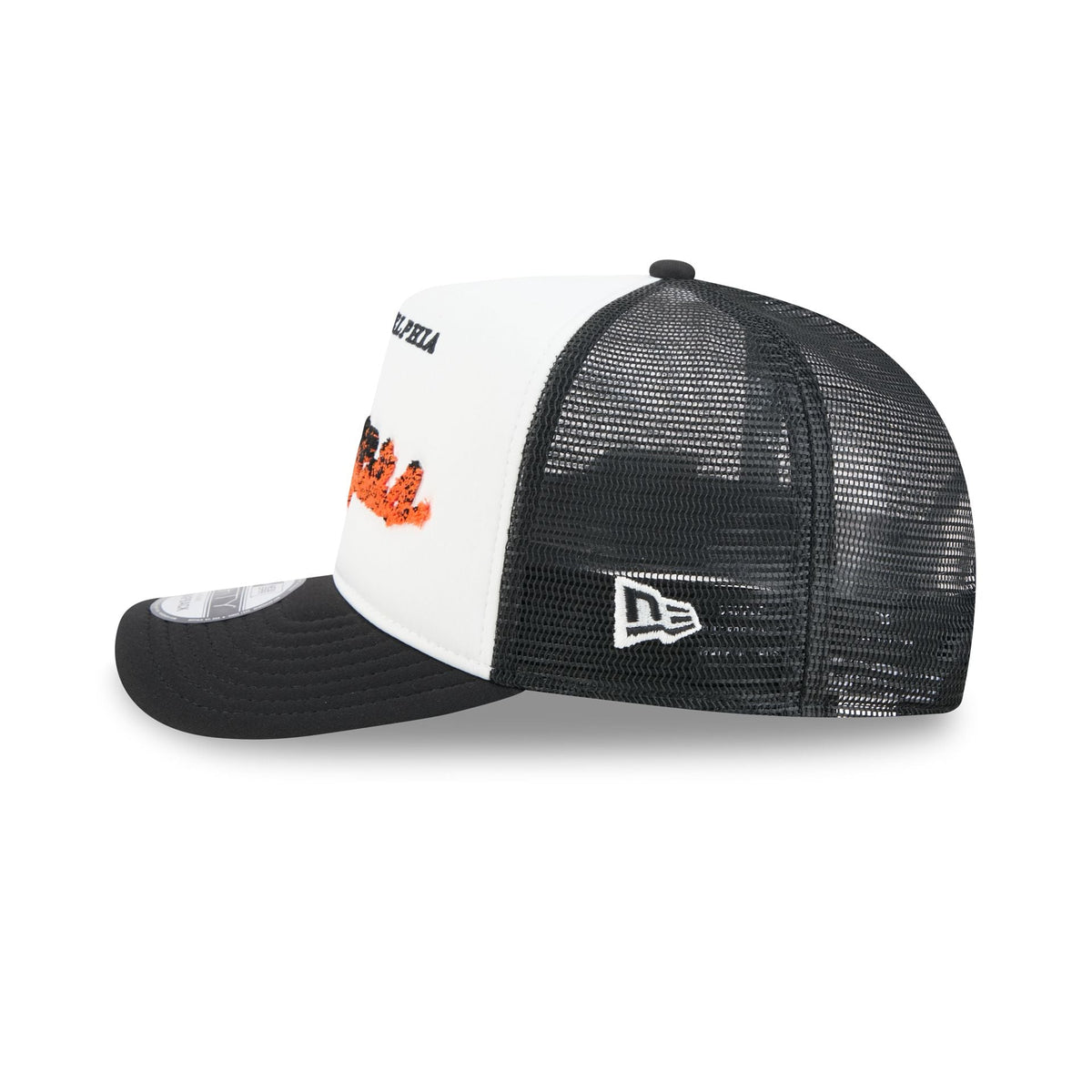 Philadelphia Flyers Fade Script 9FIFTY A-Frame Trucker Hat