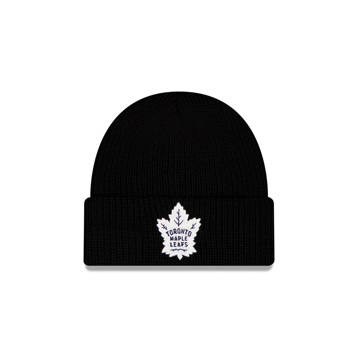Toronto Maple Leafs Black Cuff Knit Beanie Hat