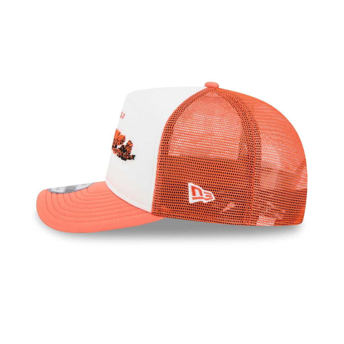 Buffalo Braves Fade Script 9FIFTY A-Frame Trucker Hat