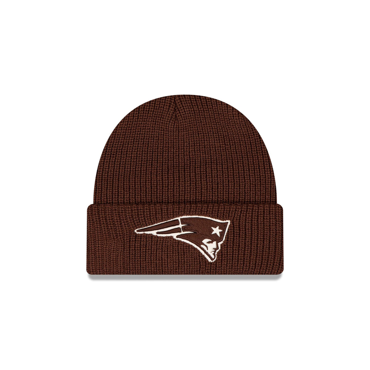New England Patriots Walnut Cuff Knit Beanie Hat