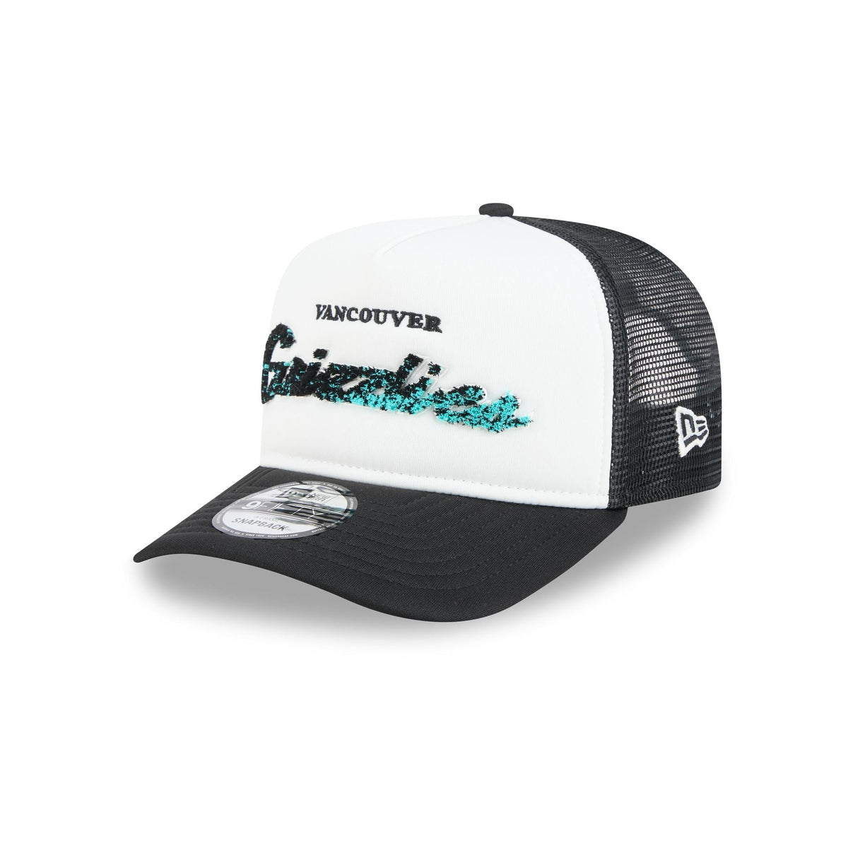 Vancouver Grizzlies Fade Script 9FIFTY A-Frame Trucker Hat