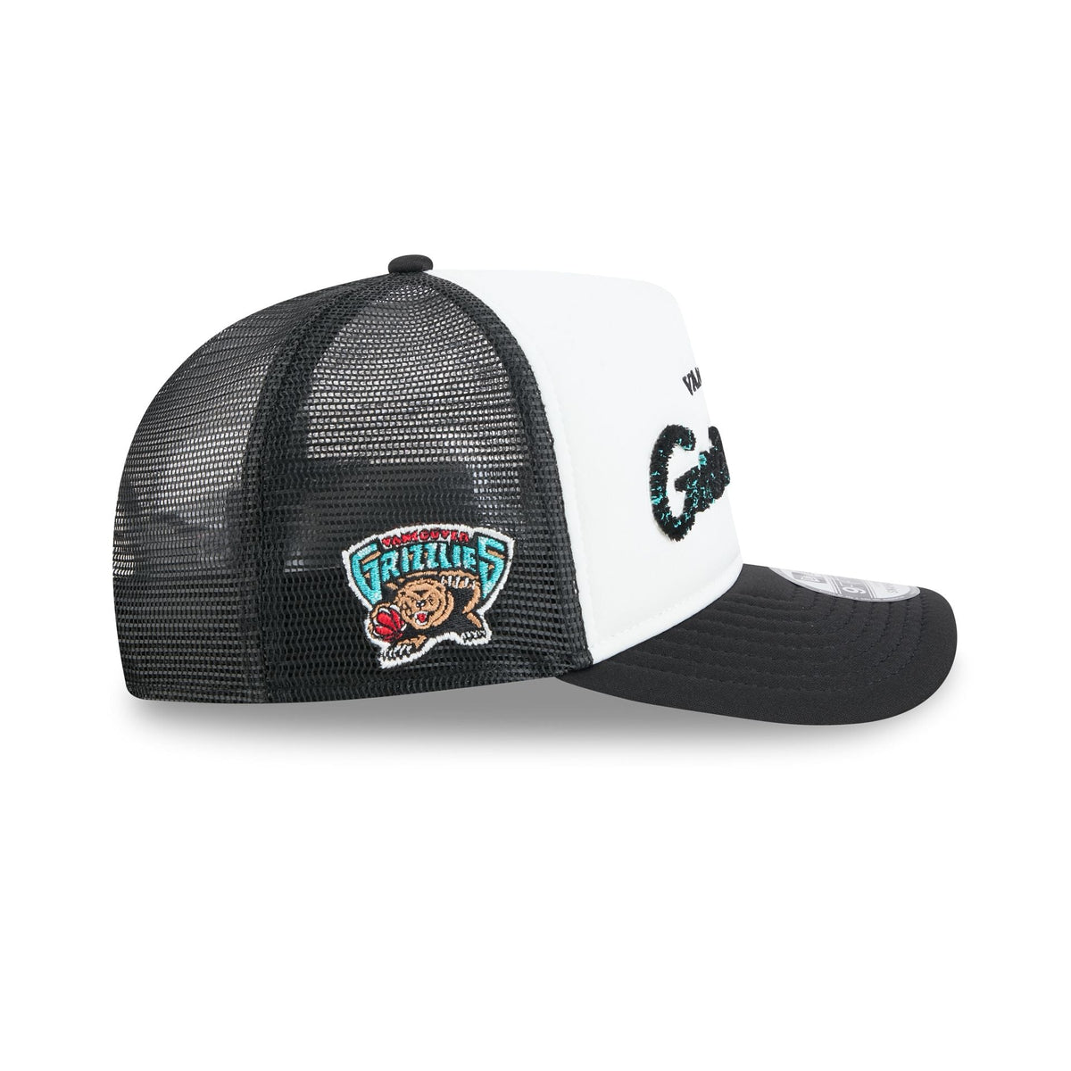 Vancouver Grizzlies Fade Script 9FIFTY A-Frame Trucker Hat