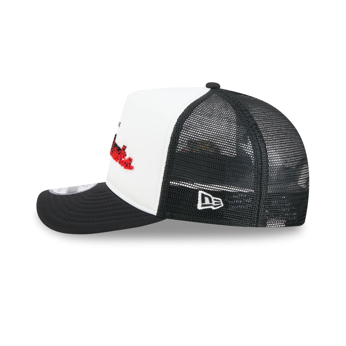 Chicago Blackhawks Fade Script 9FIFTY A-Frame Trucker Hat