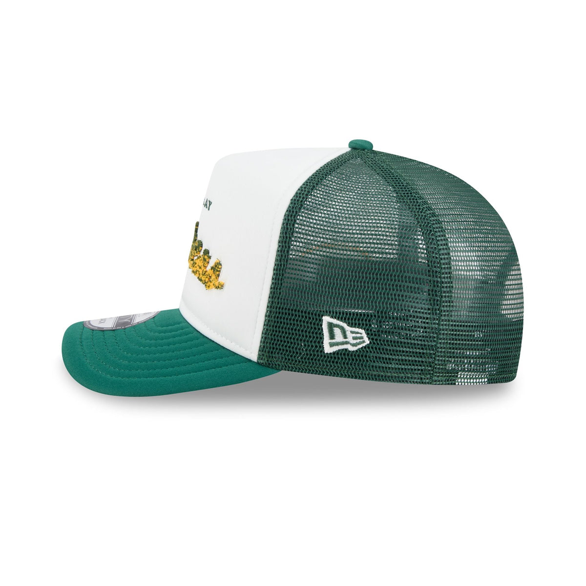 Green Bay Packers Fade Script 9FIFTY A-Frame Trucker Hat