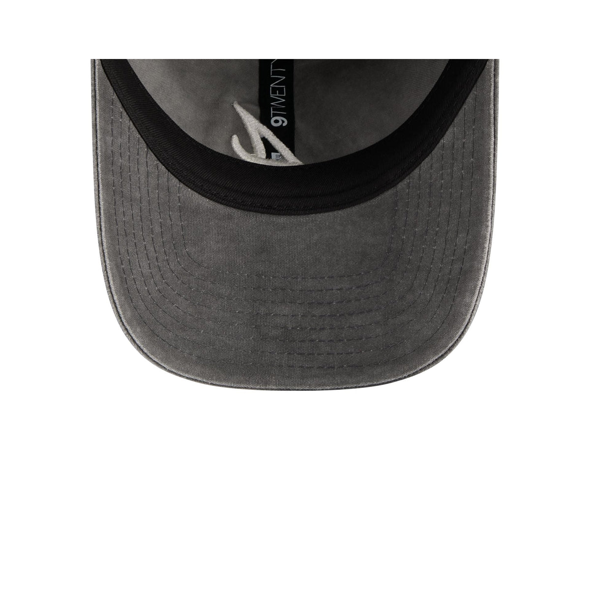 Atlanta Braves Washed Black Cotton 9TWENTY Adjustable Hat