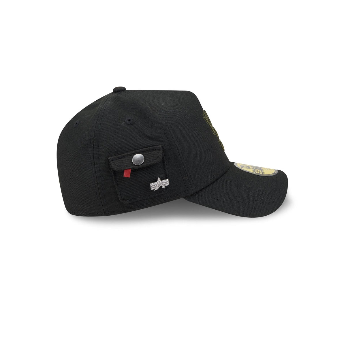 Alpha Industries x New York Knicks Black 59FORTY A-Frame Fitted Hat
