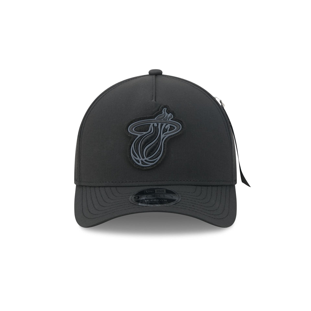 Alpha Industries x Miami Heat Nylon Black 9FORTY M-Crown A-Frame Snapback Hat