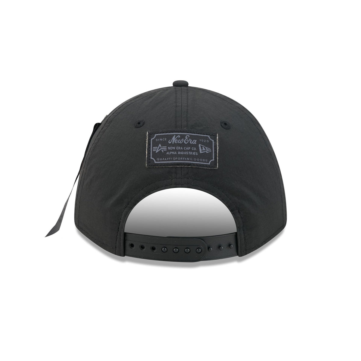 Alpha Industries x Los Angeles Lakers Nylon Black 9FORTY M-Crown A-Frame Snapback Hat