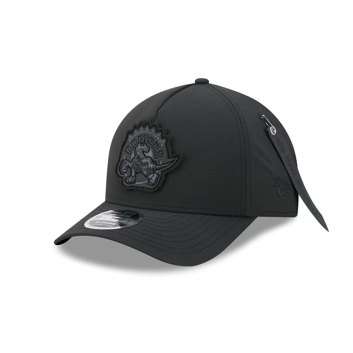 Alpha Industries x Toronto Raptors Nylon Black 9FORTY M-Crown A-Frame Snapback Hat