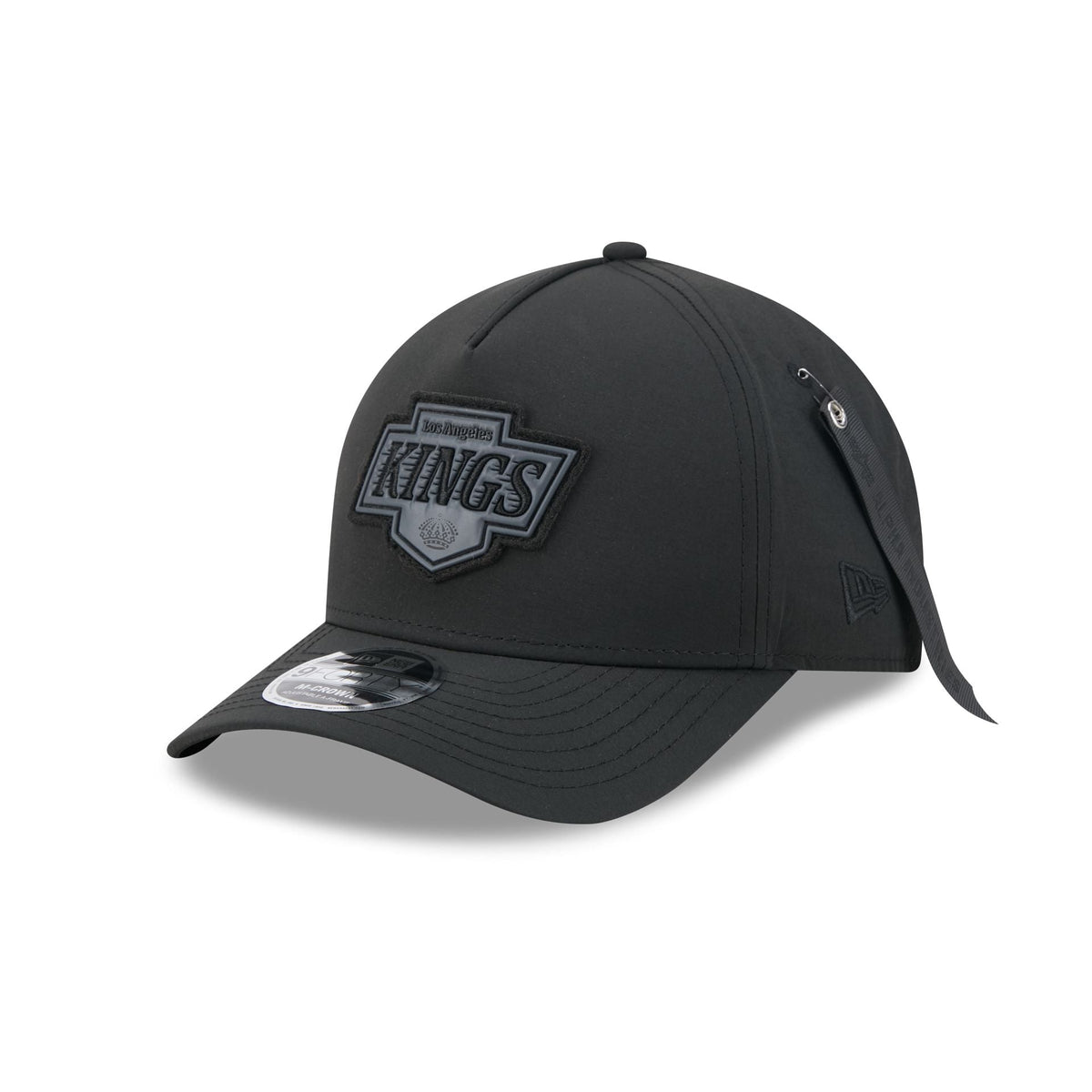 Alpha Industries x Los Angeles Kings Nylon Black 9FORTY M-Crown A-Frame Snapback Hat