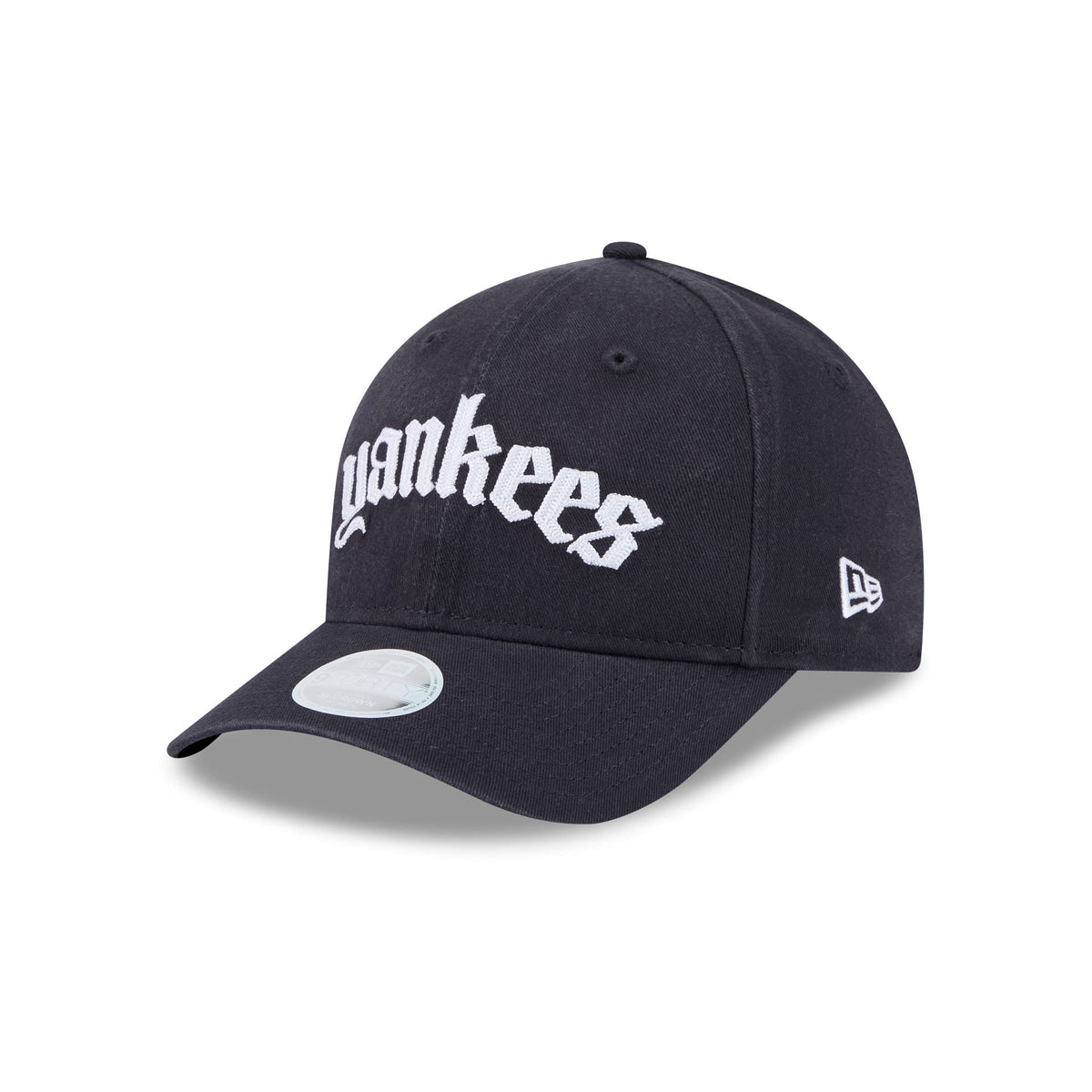 New York Yankees Gothic Font Women's 9FORTY M-Crown Snapback Hat