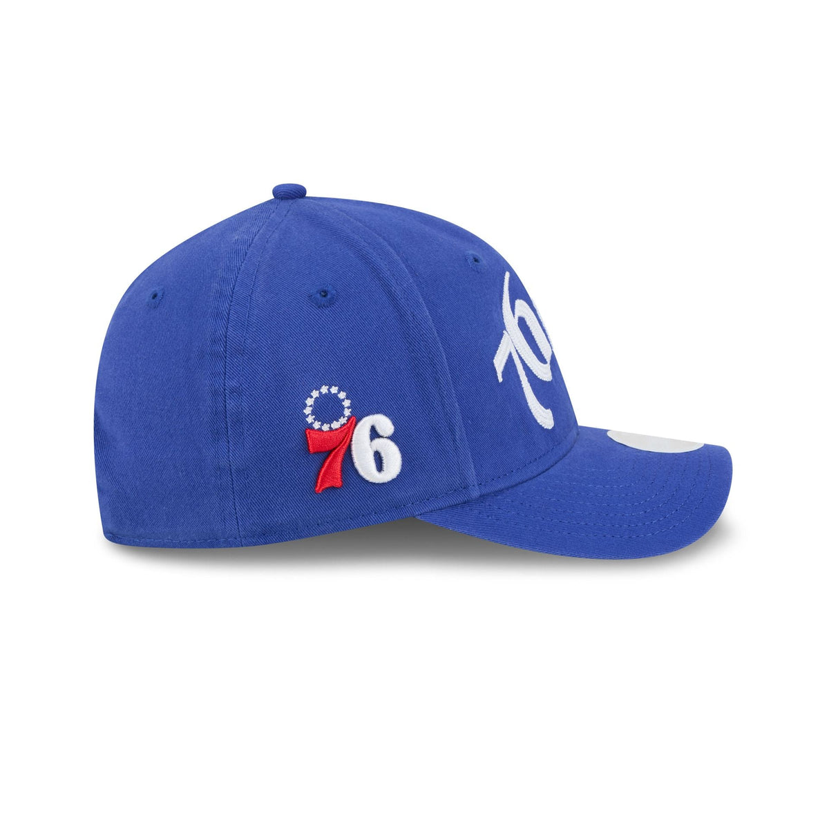Philadelphia 76ers Gothic Font Women's 9FORTY M-Crown Snapback Hat