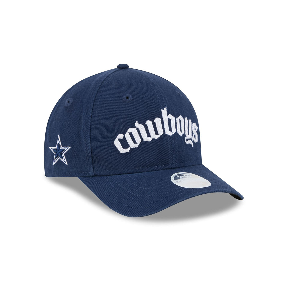 Dallas Cowboys Gothic Font Women's 9FORTY M-Crown Snapback Hat