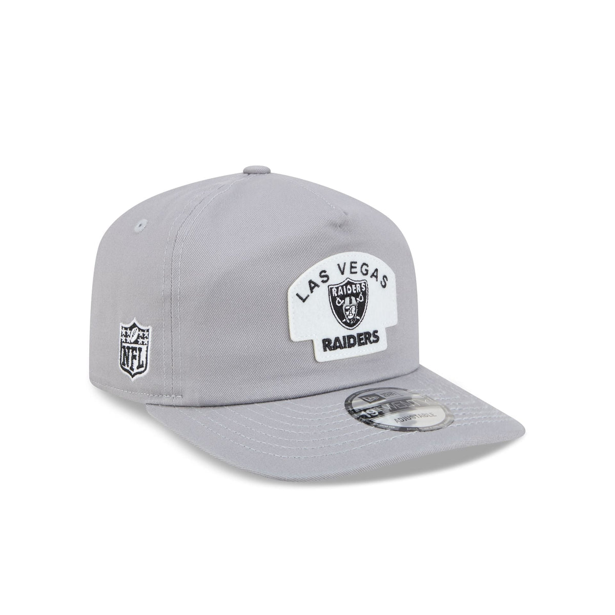 Las Vegas Raiders Felt Patch Gray 19TWENTY Snapback Hat