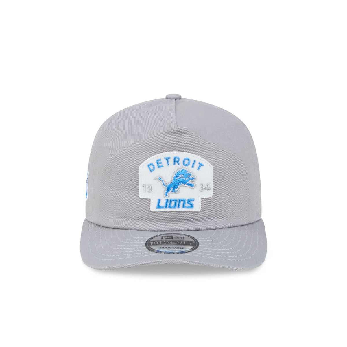 Detroit Lions Felt Patch Gray 19TWENTY Snapback Hat