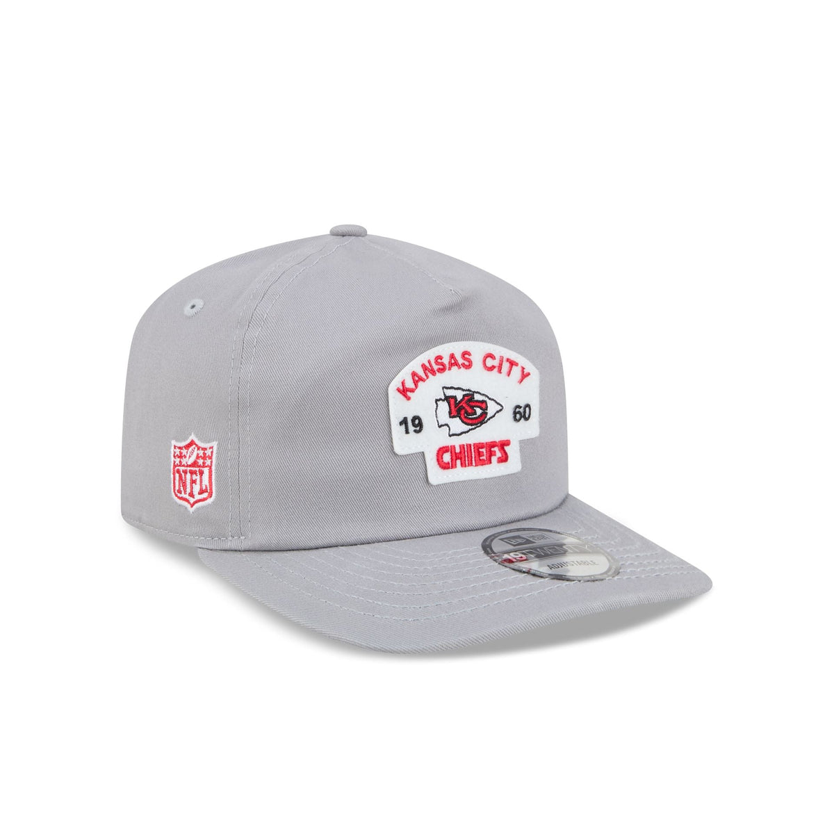 Kansas City Chiefs Felt Patch Gray 19TWENTY Snapback Hat
