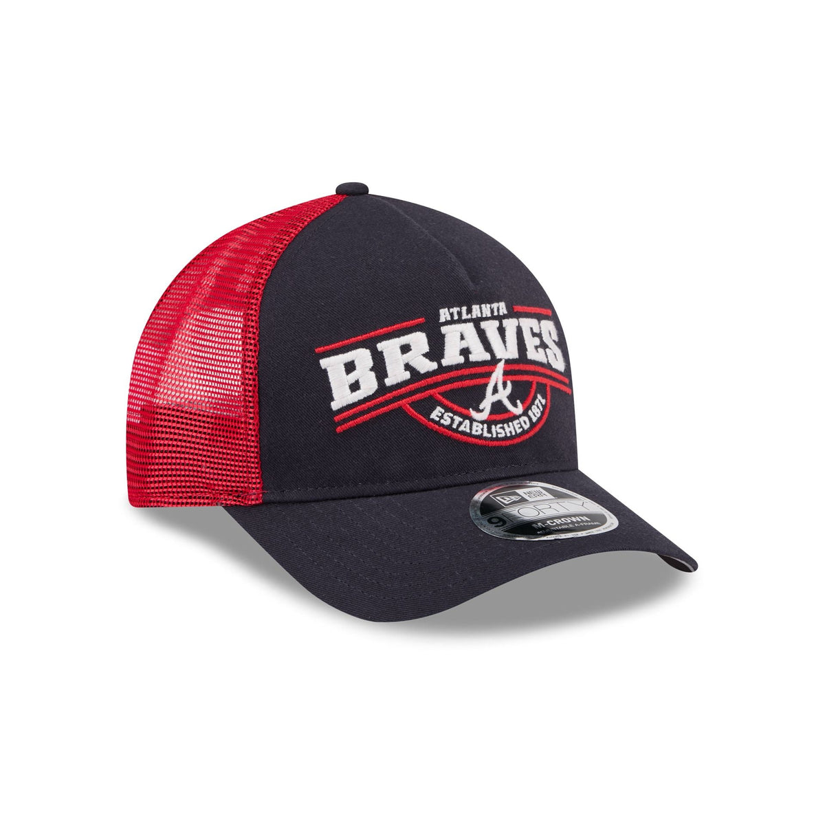 Atlanta Braves Classic 9FORTY M-Crown A-Frame Trucker Hat