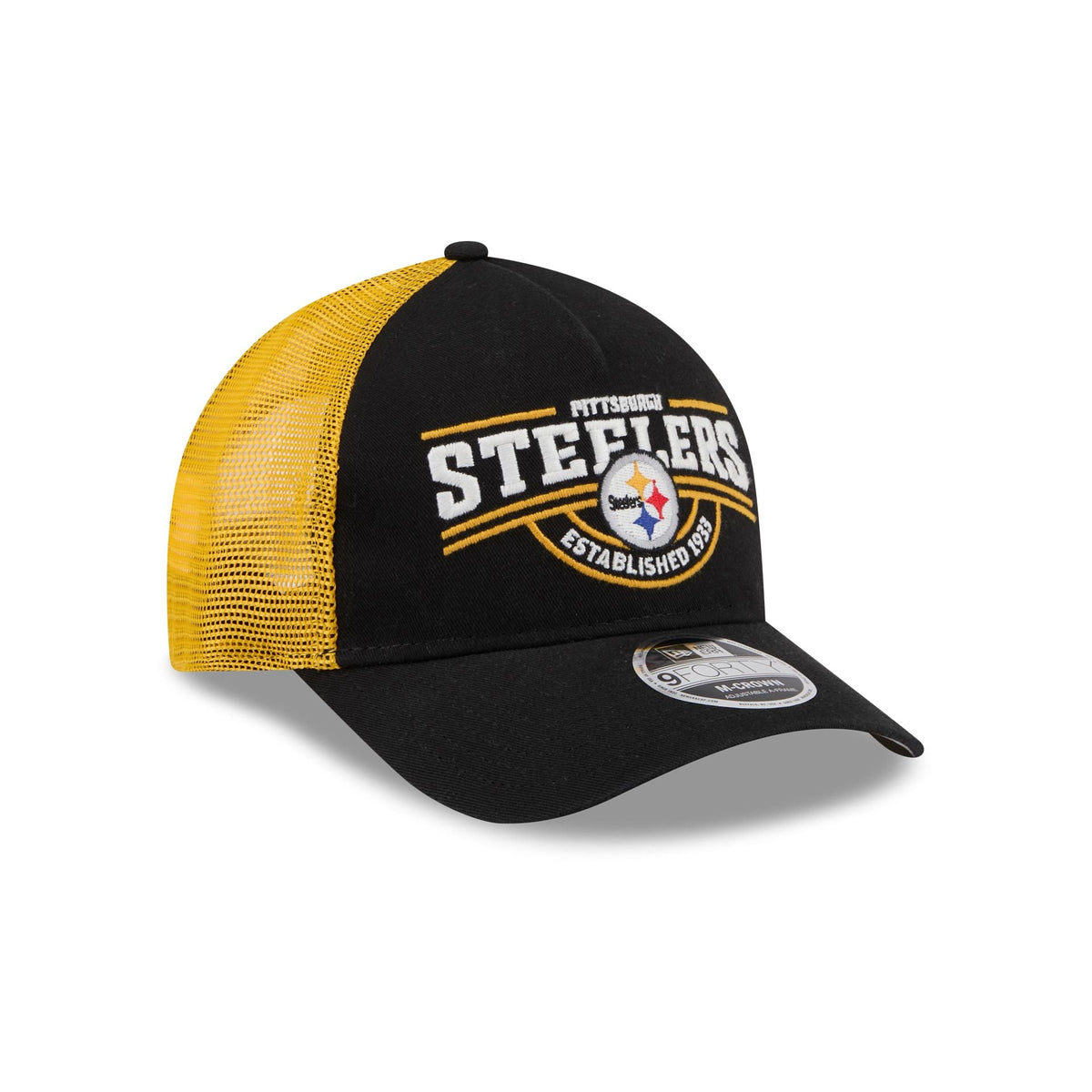 Pittsburgh Steelers Classic 9FORTY M-Crown A-Frame Trucker Hat