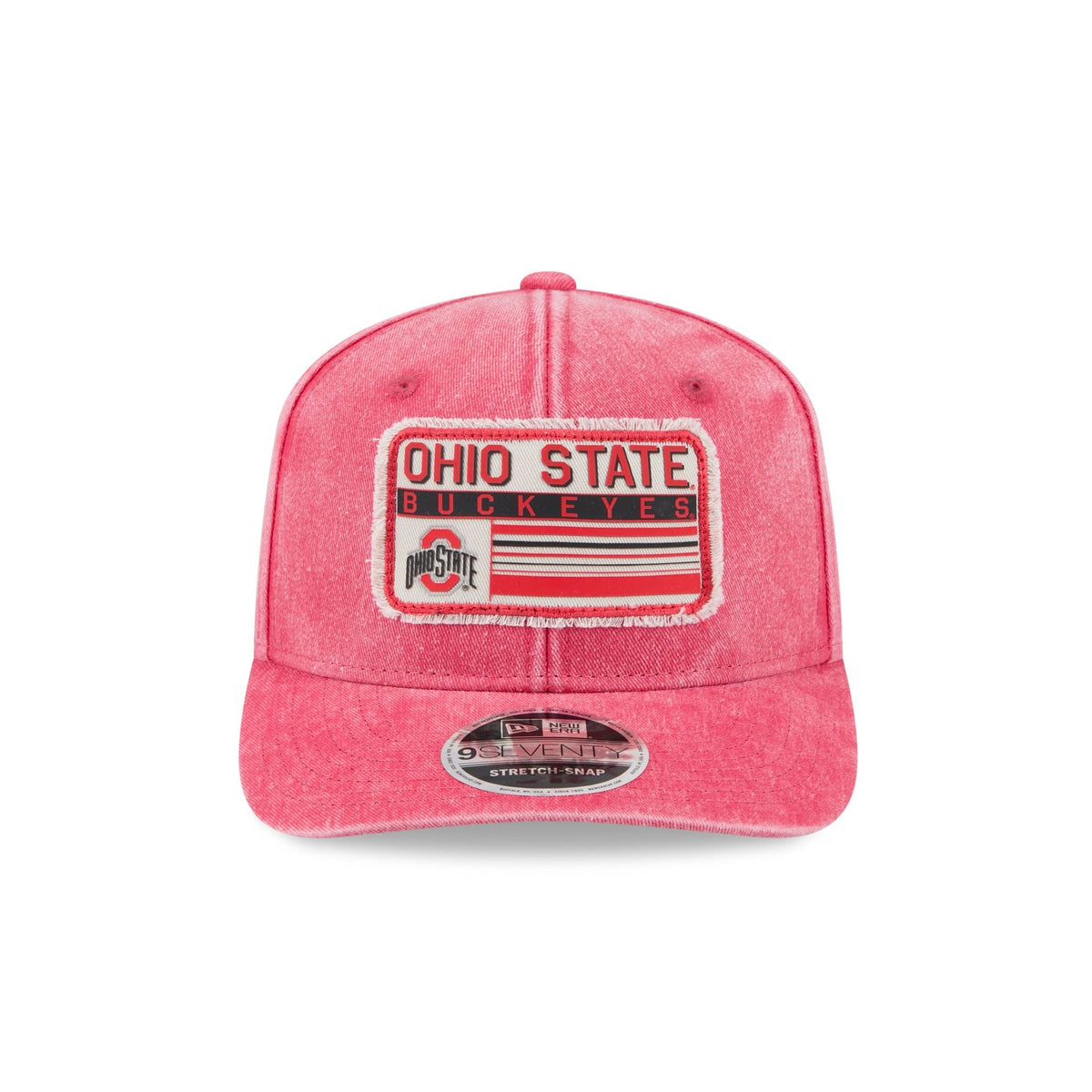 Ohio State Buckeyes Faded Patch 9SEVENTY Stretch-Snap Hat