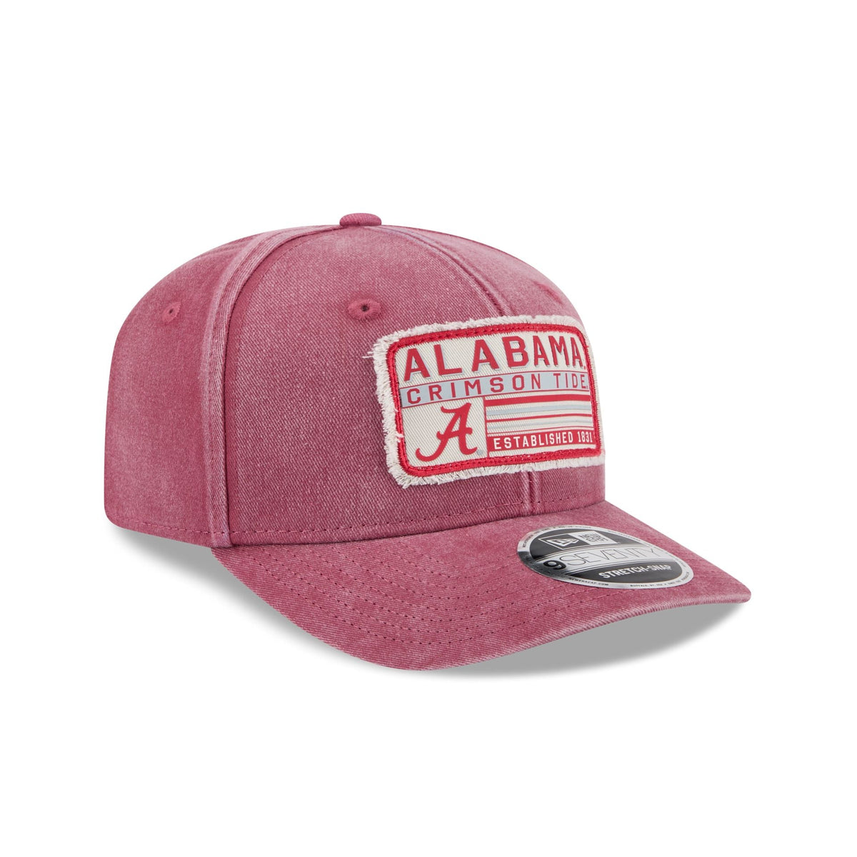 Alabama Crimson Tide Faded Patch 9SEVENTY Stretch-Snap Hat